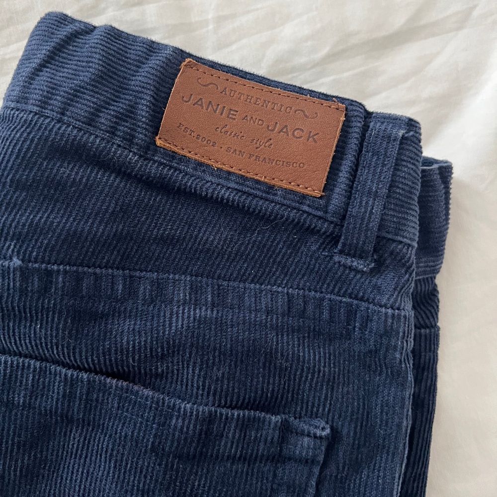 Janie & Jack‎ Navy blue straight leg corduroy pants - Picture 4 of 4